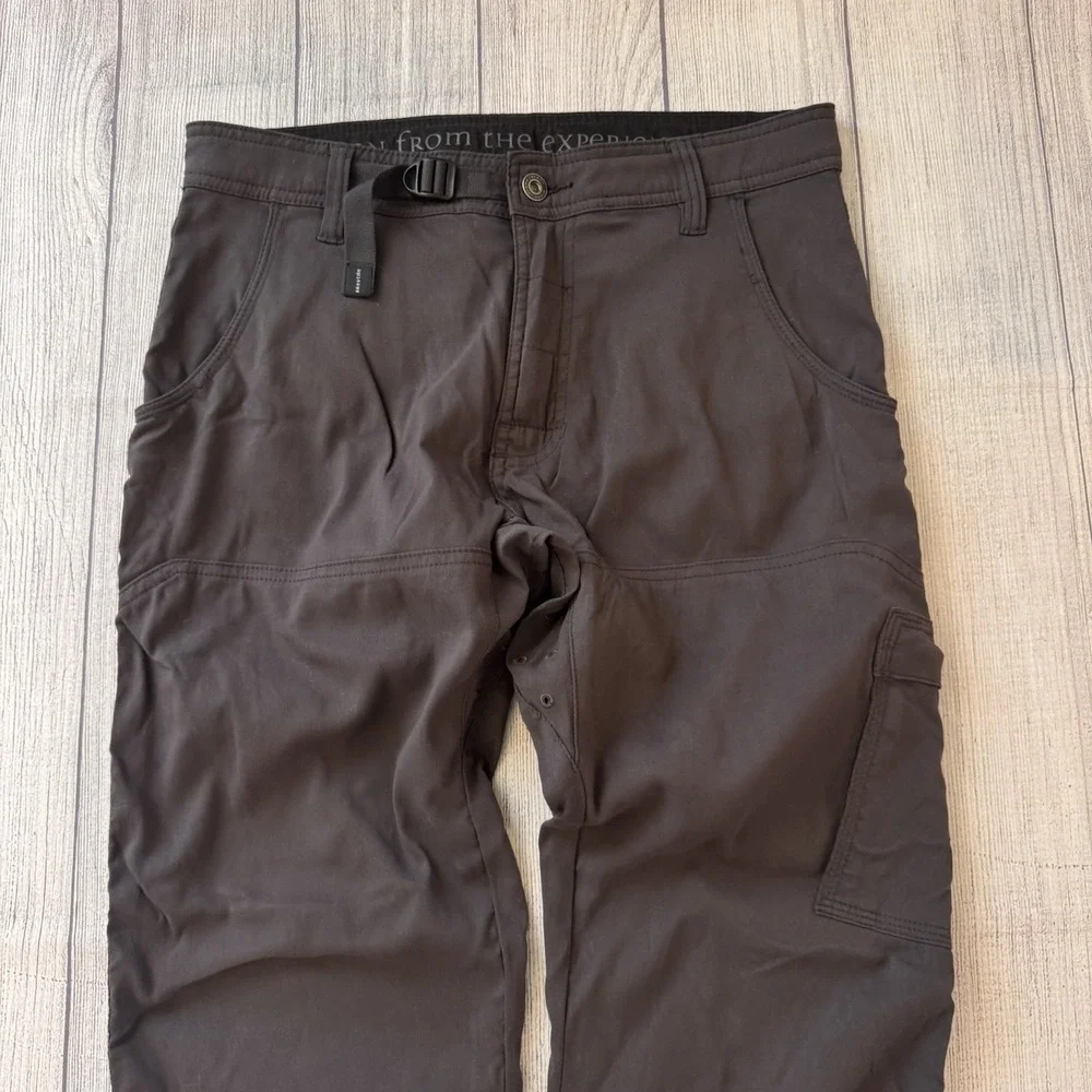 Prana Stretch Zion Cargo Pants Gray 30x32 Straight Fit Hiking Outdoor Men's